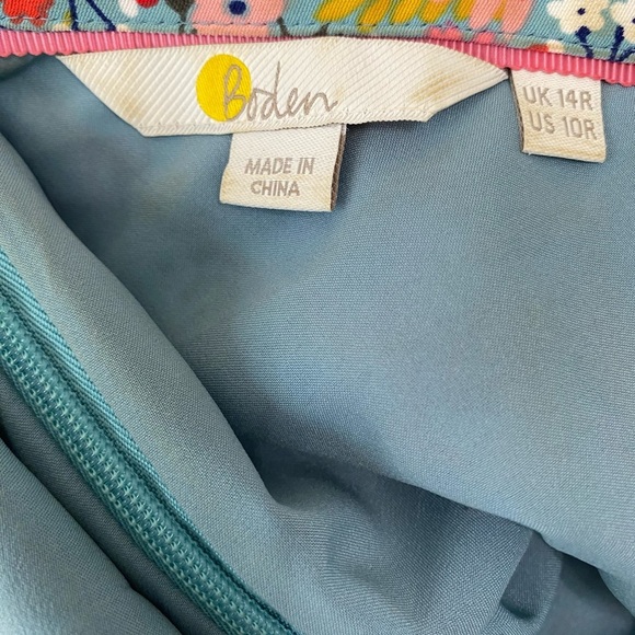 Boden Clarissa Floral Mini Dress 10 - Picture 4 of 4